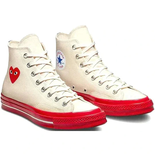 Chuck 70 Play High - White Red